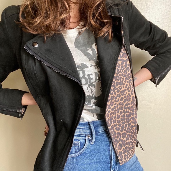 Kut from the Kloth Jackets & Blazers - NWT kut from the kloth faux suede and leopard moto